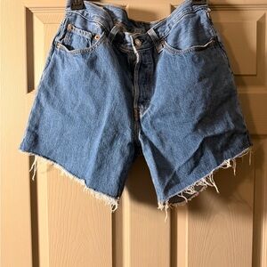 Levi's Blue Jean Cutoff Shorts